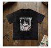 Hunter X Hunter Chrollo Lucilfer T-Shirt, Vintage Washed Anime Tee, Phantom Troupe Graphic Shirt, Oversized 250 GSM Cotton Streetwear
