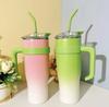 New Colorful Water Cup 304 Stainless Steel Water Cup for Girls with Straw Large Capacity New Insulated Cup