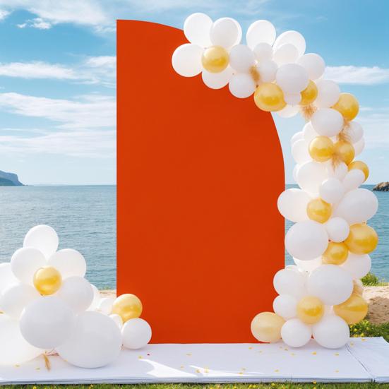 Чехол для арки в виде полумесяца, чехол для свадебного фона, чехол для подставки, эластичная тканевая арка для фона, чехол для 6-футовой арки в виде полумесяца, помолвка, детский душ