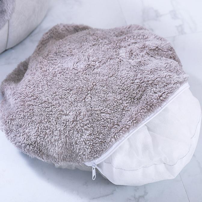 Складная и съемная кровать для кошек, самонагревающаяся для дома, домик для кошек и собак с матрасом, клетка для щенков, лежак, серый Ropa Para Perro Drop