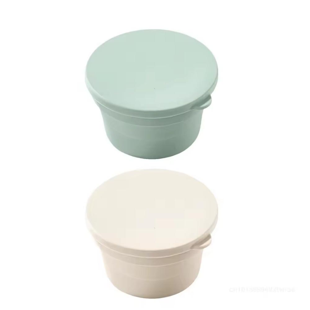 Гибридный контейнер для пиццы с крышкой, многофункциональный складной силиконовый контейнер с антипригарным покрытием для расстойки хлеба/пиццы/тостов, кухонный инструмент для выпечки