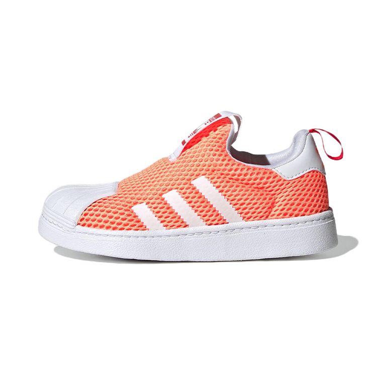 Adidas Originals Superstar 360 Comfortable Durable Low-Top Kids Skate Shoes Kids Sneakers Orange GY9142