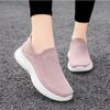 Женская обувь Повседневная спортивная обувь Кроссовки для бега Мягкая подошва Ленивые туфли Корейские модные летающие плетеные одинарные кроссовки