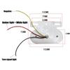 10x 24V 12 LED Car Truck Side Marker Lights Camper External Light Signal Indicator Lamp Warning Tail Light 3 Modes Trailer Lorry