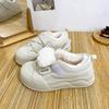 LZ6056 латексная стелька на липучке, бархатные туфли на толстой подошве, женская обувь, зимняя теплая белая обувь, обувь для доски, хлопковая обувь