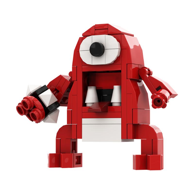 Gobricks Garten Of Banban Bricks Game Green Headed Monster Flamingo MOC Model Building Blocks Children's Educationa Gifts