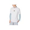 Футболка мужская повседневная с коротким рукавом и круглым вырезом Li Ning Sports Trend Series с высоким рисунком и рисунком из мультфильма, стандартная белая AHSS367-1