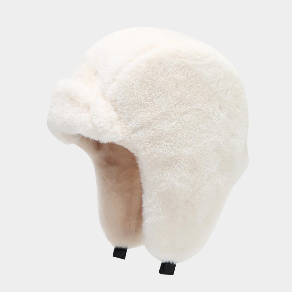 Unisex Winter Lined Earflap Hat Thick Warm for Outdoor Cycling and Cold