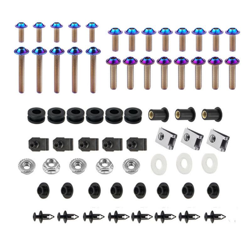 Комплект болтов для обтекателя мотоцикла, винты корпуса, гайки из нержавеющей стали для Suzuki GSXR1000 GSX-R1000 2007-2008 K7 K8