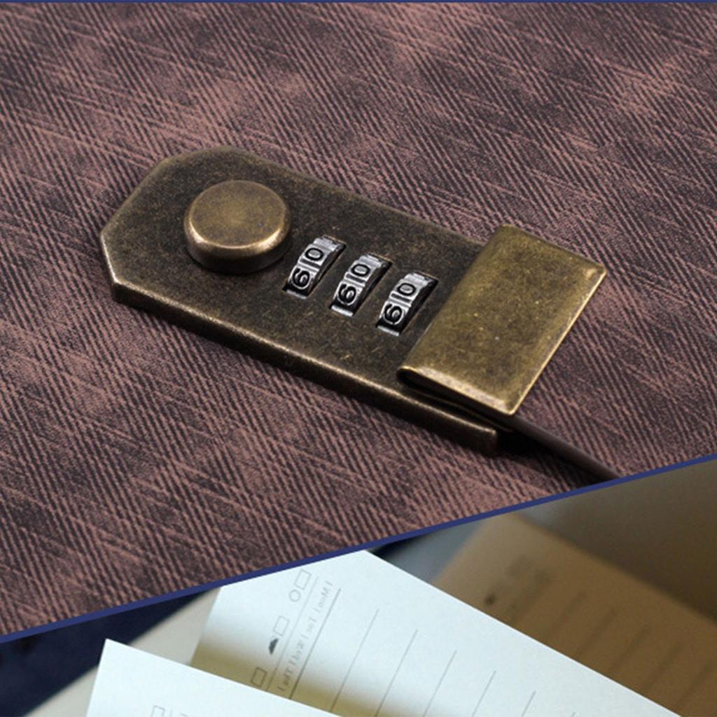 Замок с паролем Ретро-книга паролей, Женщина с дневником с замком и Художественный, Взрослый студент, Древний стиль, Мужчина с утолщенной ручной книгой