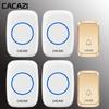Wireless Waterproof Doorbell with Long Range, 58 Melodies, 4 Volume Levels, and Memory Function