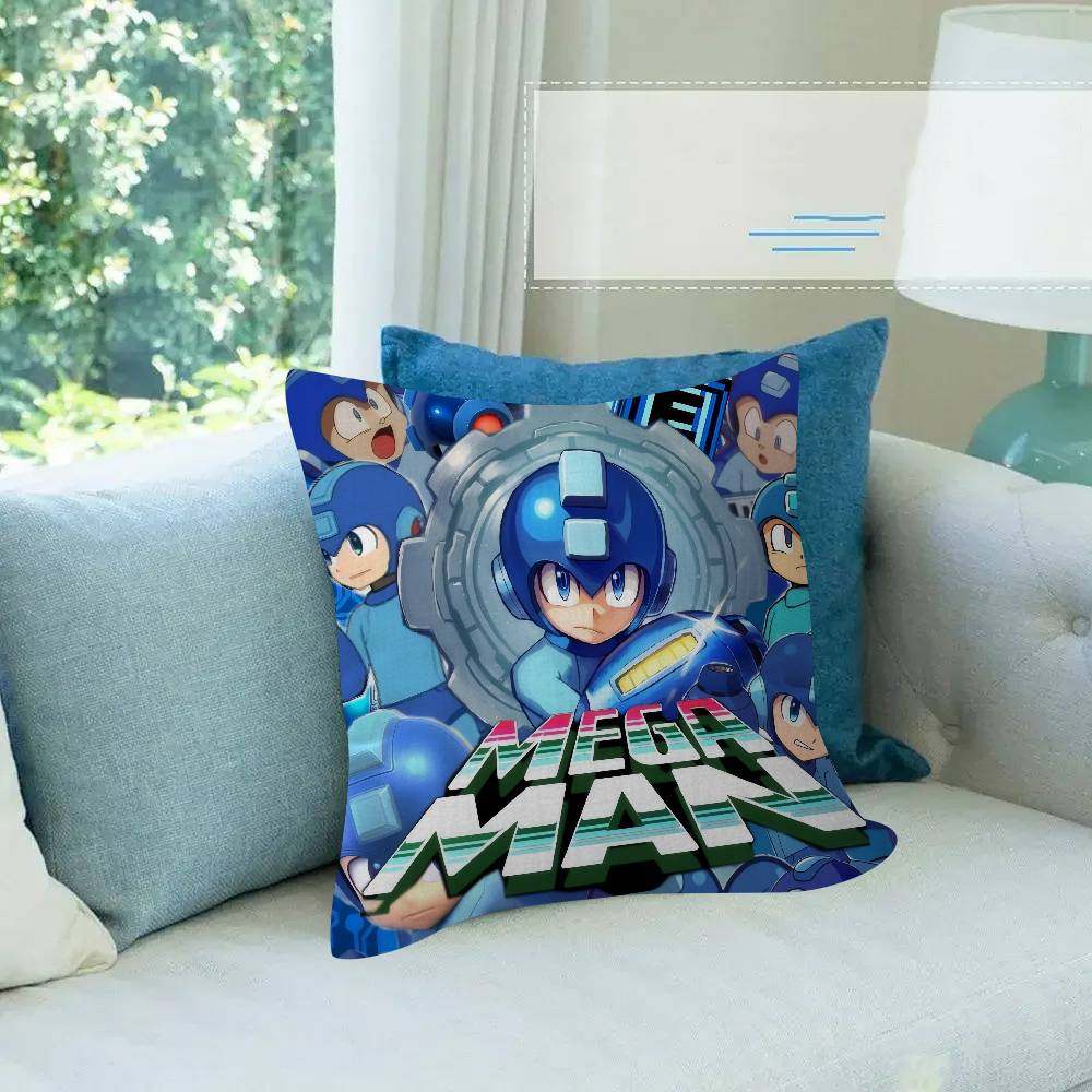 Game RRockman Megamans    Personalized picture text home decorative pillows Household Gifts xcm