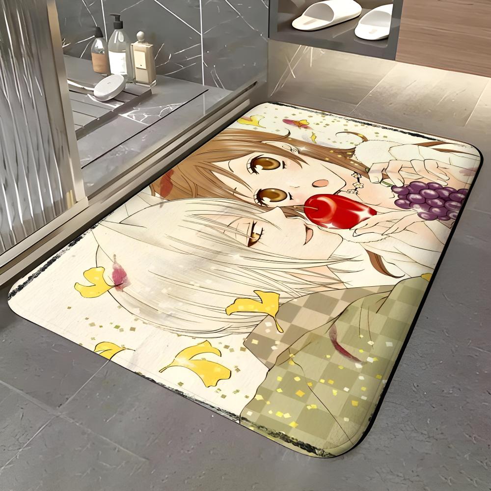 anime K-Kamisama Kiss Floor Mat Soft Flannel Entrance Door Mat Non Slip Absorbent Bathroom Bedroom Floor Rug