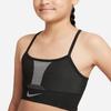 Nike Спортивная майка-топ Dri-FIT Indy Logo Color Block, детские топы, черный цвет DD7958-010