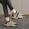 CRLAYDK Женские массивные кроссовки Зимние на платформе Меховая подкладка Теплые Повседневные На шнуровке Обувь для ходьбы Модные Спортивные Теннисные для леди