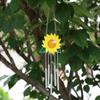 Sunflower Wind Chimes Pendant Metal  Window Windchimes Hanging Ornaments Home Outdoor Yard Garden Decoration