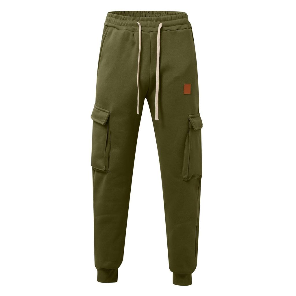 Men'S Sports Pants Running Pants Outdoor Pocket Work Pants Casual Pants