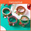 Christmas Charm Bracelets For Women Snowflake Santa Claus Holiday Accessory