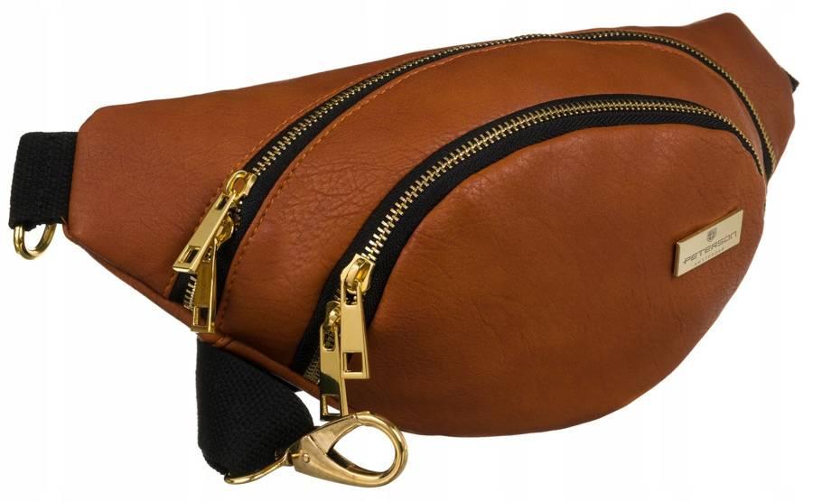 Classic women's hip bag made of eco-friendly material - Peterson