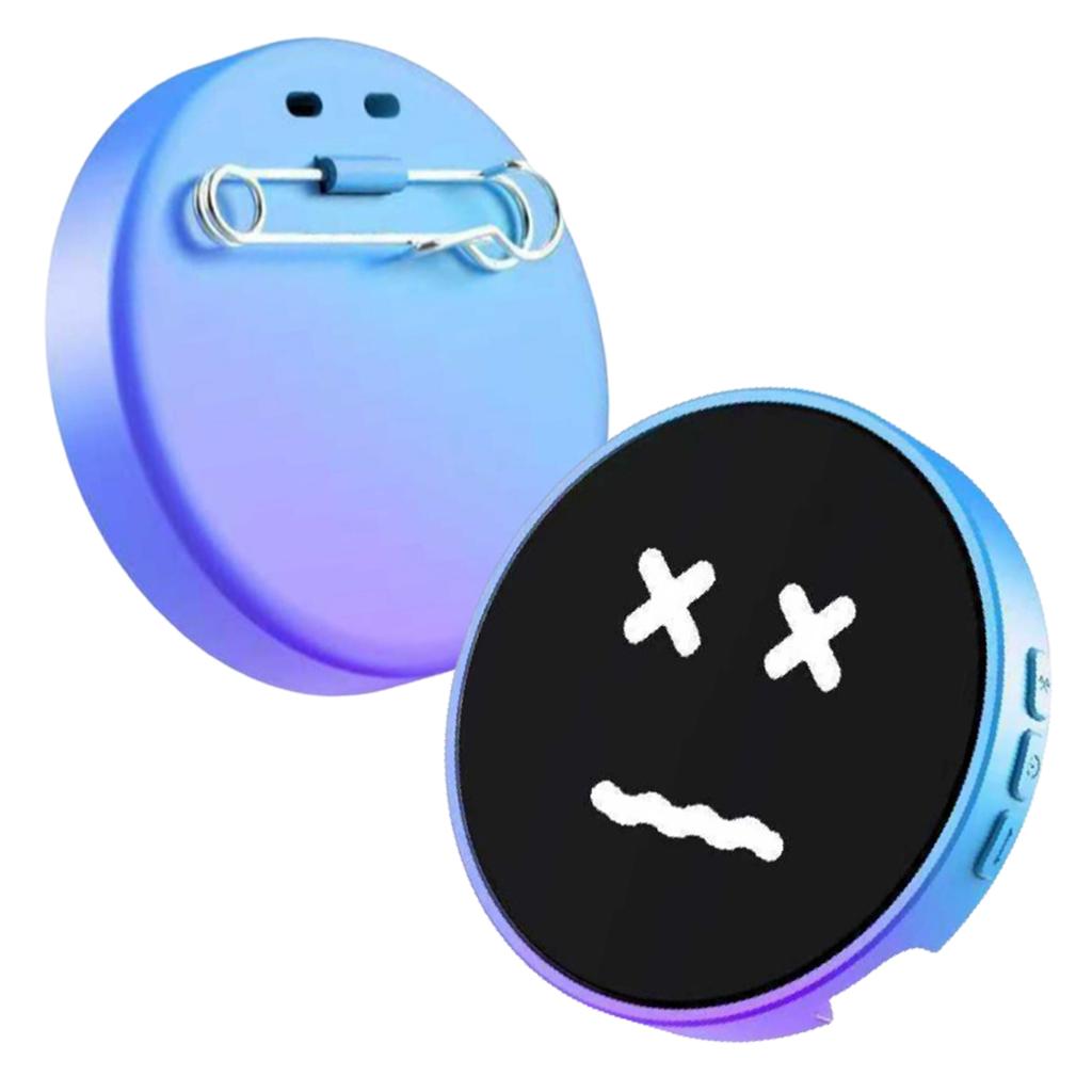 Динамичный электронный значок-дисплей, Умный Bluetooth-значок с аниме, Цифровой экран для отображения, Модный электронный значок, Подарок, Отображение текста и коротких видео
