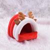 Cute Plush Winter Warm Small Animal Nest, Cozy Sleeping House for Hamsters, Guinea Pigs, Squirrels and Hedgehogs
