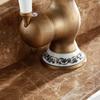 Basin Faucets Antique Brass Deck Mounted Bathroom Sink Faucet Single Handle Swivel Spout Hot Cold Water Mixer Water Tap AL-9212F