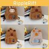 Capybara Cartoon Plush Backpack With Front Pouch For Teen School Travel