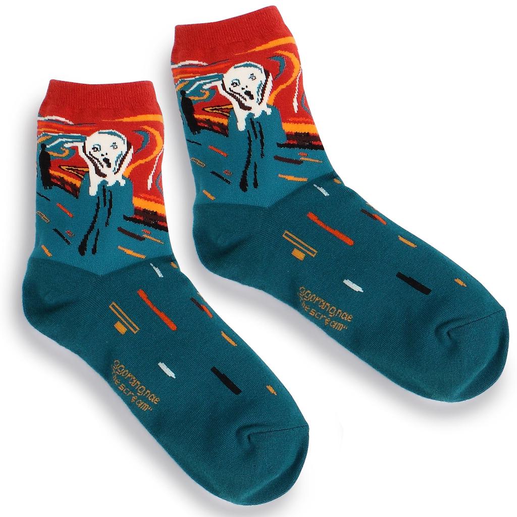 Женские носки 4 пары с принтом известных картин