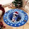 3D Special-shaped Christmas Tree Base Mat Imitation Cashmere Bedroom Door Mat  Home Decor