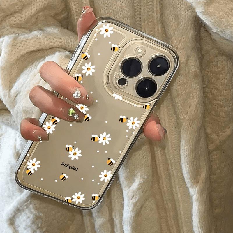 Fragrant Flowers for Couples Clear Case for IPhone 11 12 13 14 15 16 Pro Max 14 15 Plus Bumper Dustproof Non-Slip Anti Fall