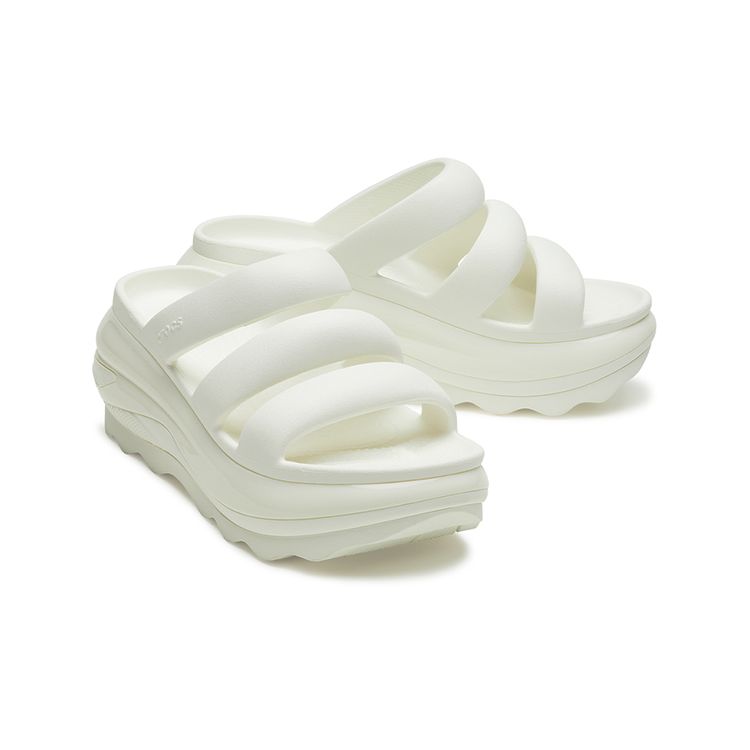 Crocs Mega Crush Triple Strap Sandal Chalk Женские кроссовки Крем 209842-0WV