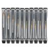 10 шт. M1.3 x 0.3 HSS сверло для метчика, машина для нанесения покрытия на метрическую резьбу, ручной инструмент с покрытием Ti