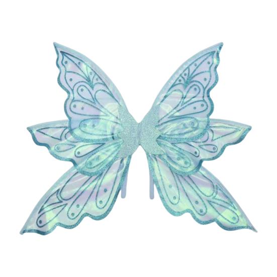 Fairy Wings for Girls Glitter Transparent Butterfly Wings Fairy Costume Halloween Angel Elf Dress Up Accessories for Masquerade Photography