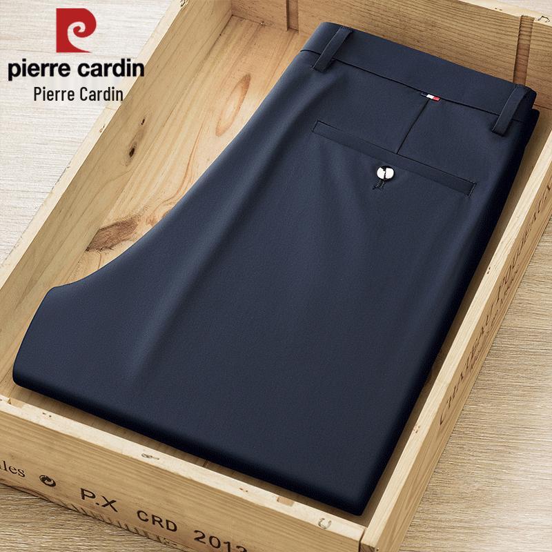 Pierre Cardin Мужские повседневные эластичные брюки из ледяного шелка