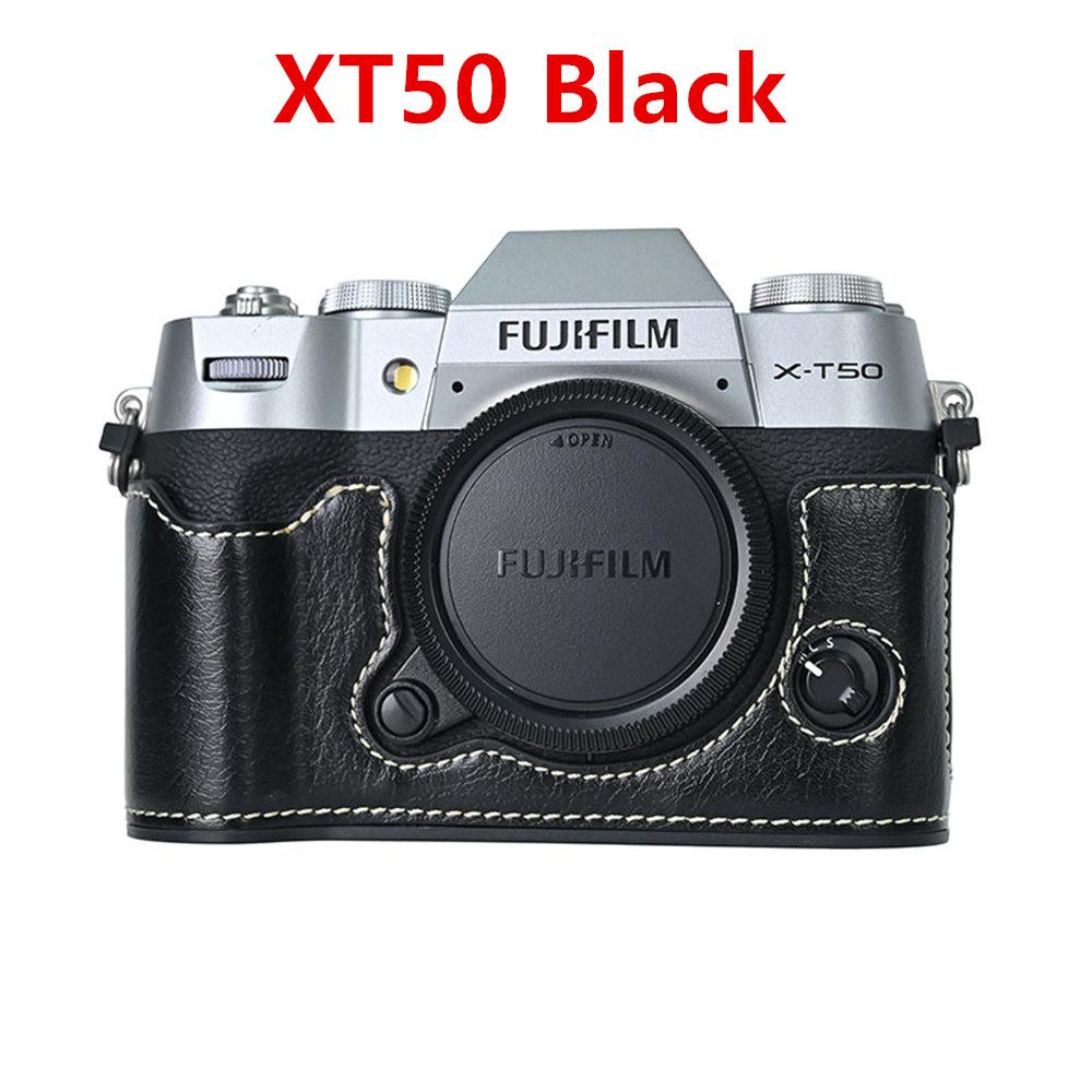PU Leather Camera Half Case for Fujifilm Fuji XT50 XT30 XT30II XT20 XT10 XT5 XS10 XS20 XH2 XH2S X100V Battery Opening Cover