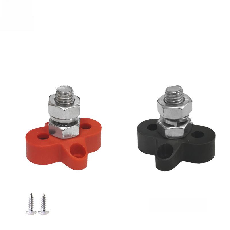 Сверхпрочная клеммная колодка аккумулятора 12 В/24 В для автомобиля, автофургона, яхты - шпилька M6/M8/M10