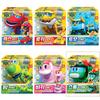 Set of 6 Go Go Go Dino REX TOMO Viki PING LOCKY Storm Transforming Dinosaur Mini Robots &