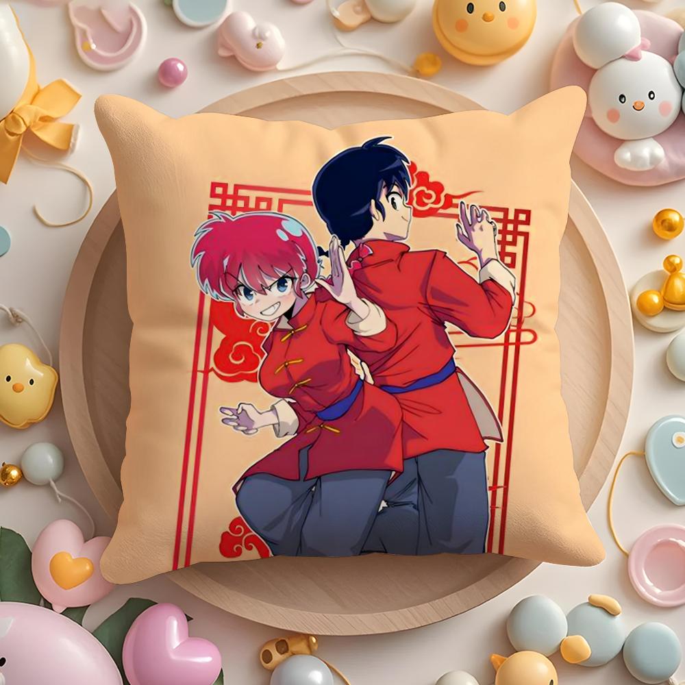 Мультяшная Наволочка R-Ranma1 2 Короткий Плюш Двусторонняя Печать Домашняя Машинная Стирка В Теплой Зимней Подушке