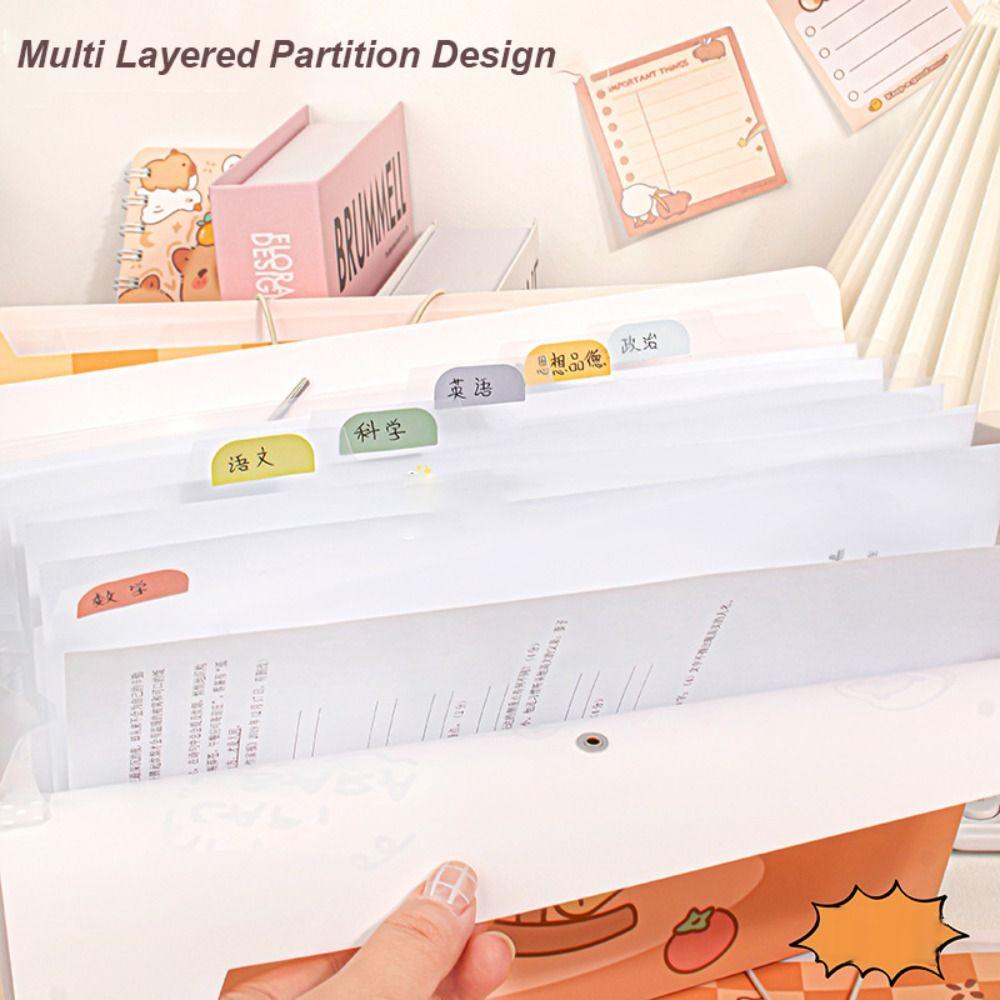 Папка для хранения тестовых документов Capybara, сумка для документов с мультяшным рисунком, новый портфель