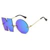 Fashion Letter NO Sunglasses Women Metal UV400 Shades Sun Glasses