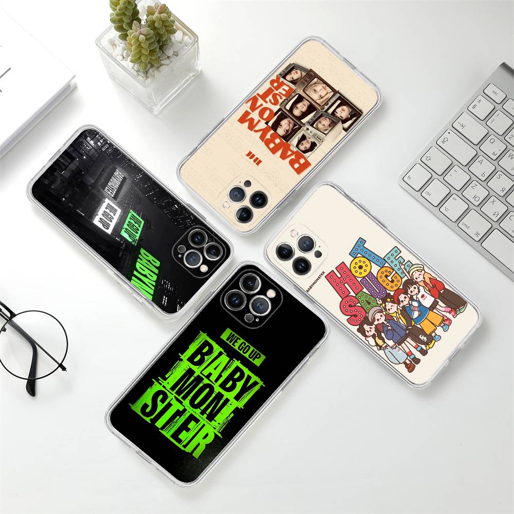 Singer B-BABYMONSTER Fit For iPhone 16 15 Promax Phone Case iPhone 14 11 12 High end 13 Pro Silicone