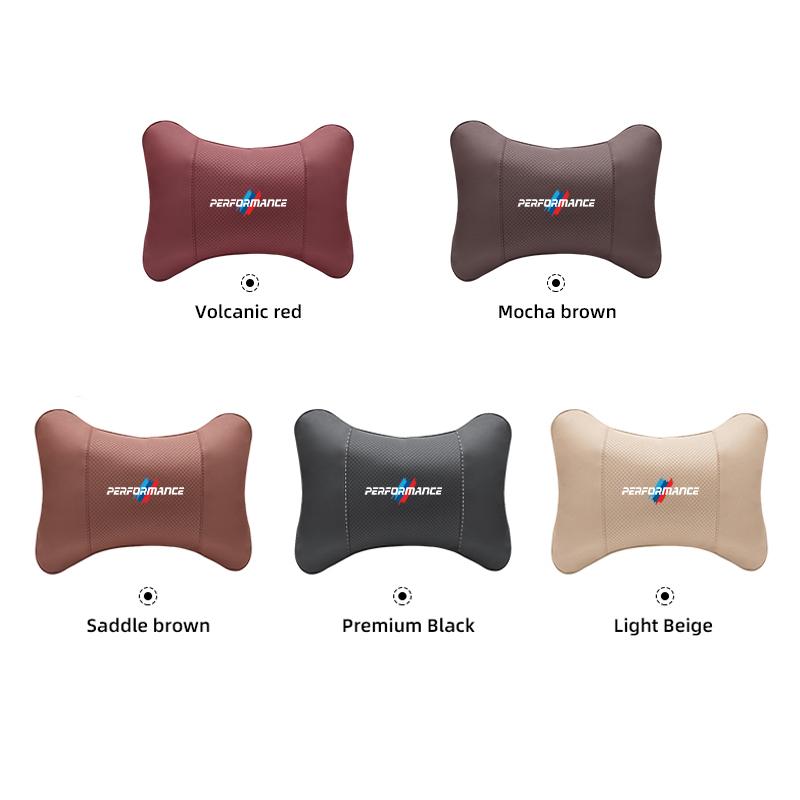 NTSM5 Motorcycle Sticker/Car Seat Headrest Auto Logo Neck Pillow For BMW M Performance E60 E46 E90 E39 E87 E36 E92 E70 E91 X3 X5 X1 X2