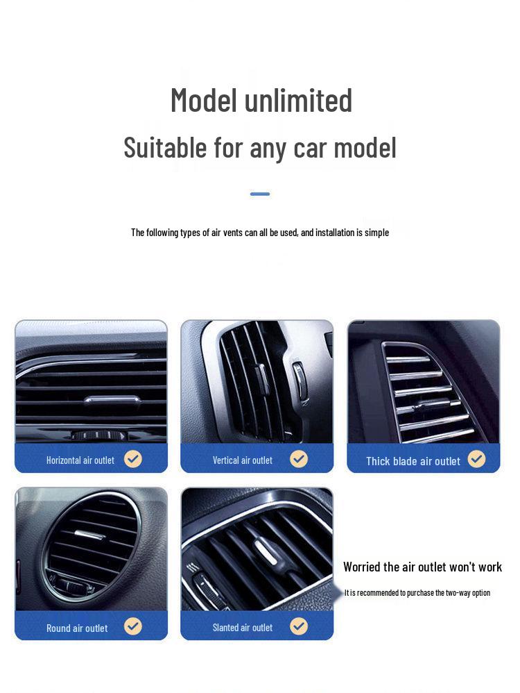 Универсальный автомобильный держатель для телефона с креплением на воздуховод, инкрустированный бриллиантами, с присоской