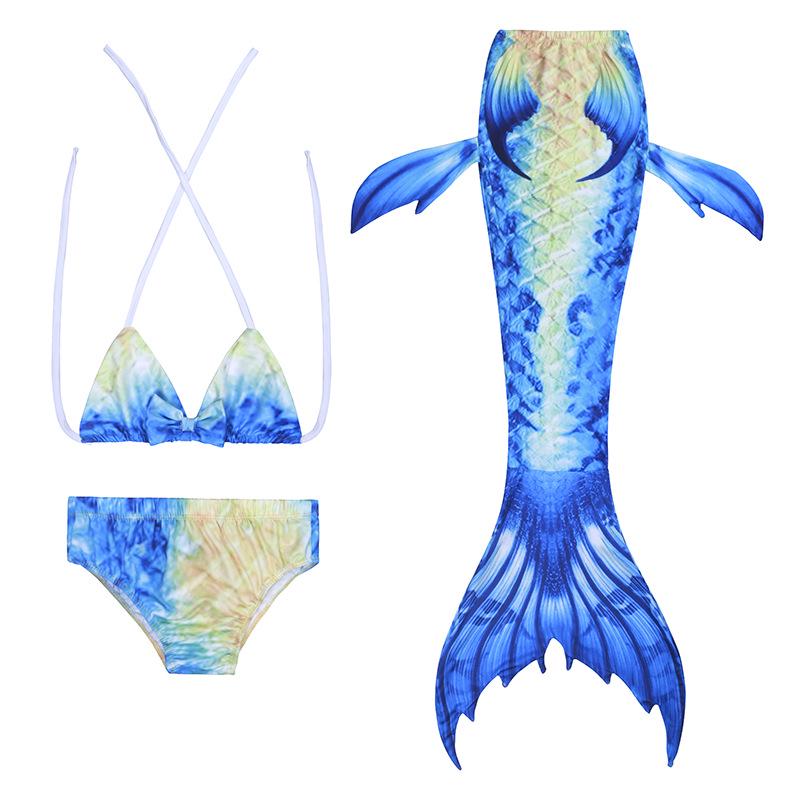 2025 Kids' Mermaid Tail Swimsuit Costume Bikini