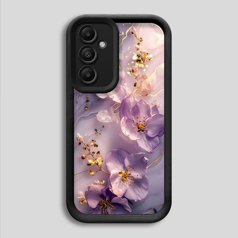 Чехол для телефона Samsung Galaxy A15 A25 A35 A55 A51 A71 A72 A73 A52 A52s A53 A54 5G Мягкий ТПУ Цветочный Мраморный Чехол