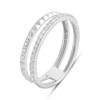 Серебряное кольцо с фианитами 0.29ct, вес изделия 1,83 гр (2197713)