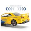 1/32 Nissan GTR R34 Форсаж Модель автомобиля из легкого сплава литая игрушка со звуком и светом транспортные средства украшения игрушки для детей подарок