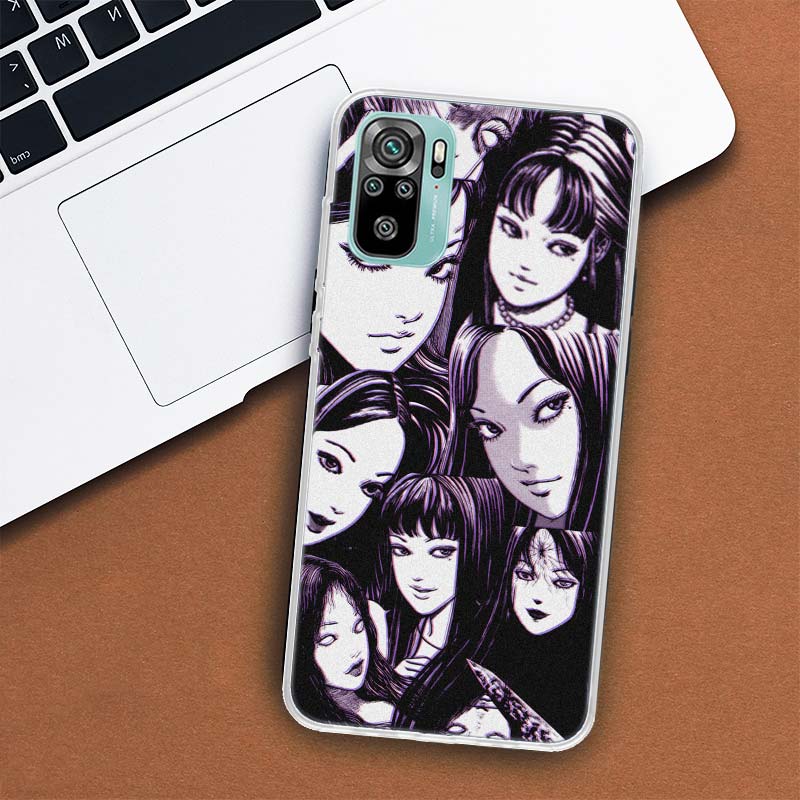 Чехол для телефона с изображением аниме Junji Ito Terror Horror для Xiaomi Redmi Note 10 Pro Max 10S 9 9S 9T 8 8T 11T 11S 11 5G 11E 7 6 5 4X Coque Cove