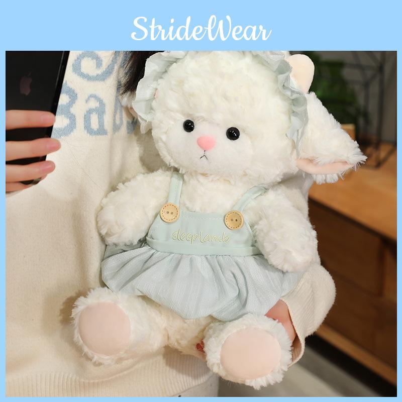 Small Sheep Plush Toy Girl Gift With Dress And Lace Hat Decoration For Sleep Comfort