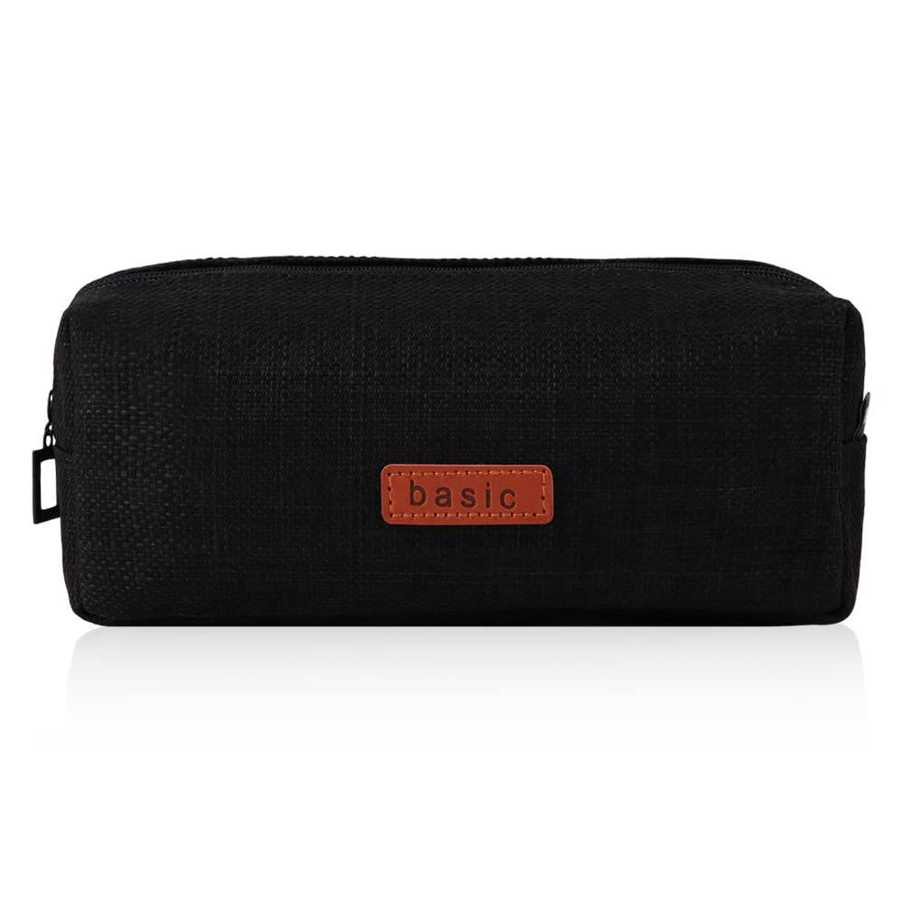Compact Pencil Case: Multi-Use Bag for Students - Fits Pencils, Coins, Makeup & Office Supplies